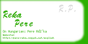 reka pere business card